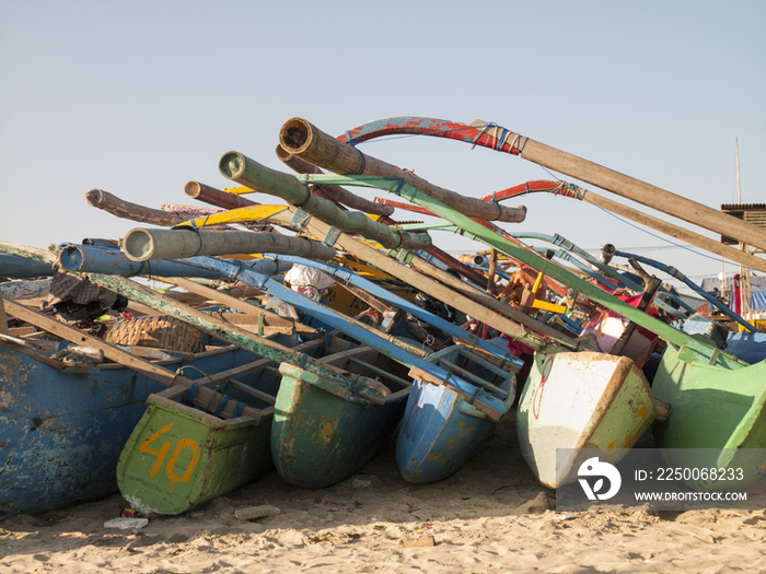 Fishing boats in Bali,Indonesia