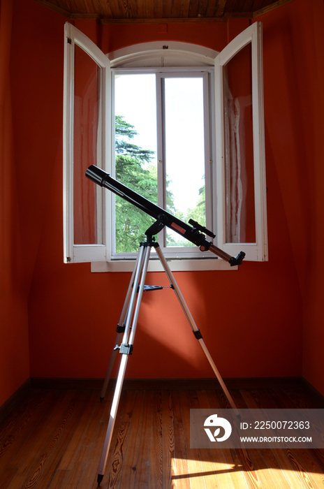 Telescope on room