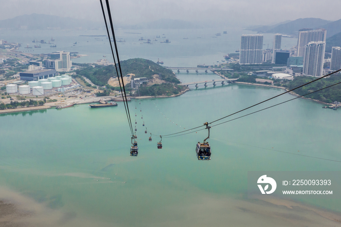 Ngong Ping 360 Cable Cars, Lantau Island, Hong Kong, China