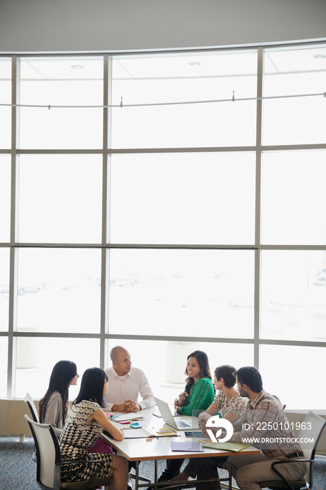 Business team having conversation in conference room