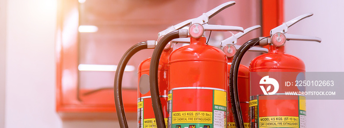 Powerful industrial fire extinguishing system.