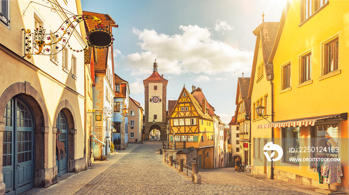 Plönlein mit Siebersturm in Rothenburg ob der Tauber  Deutschland