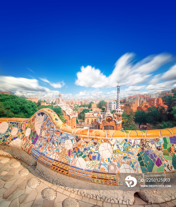 西班牙巴塞罗那的Park Guell