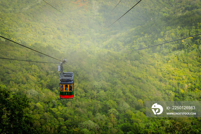 Cable car cabin on Mount Isabel de Torres, Puerto Plata, Dominican Republic.