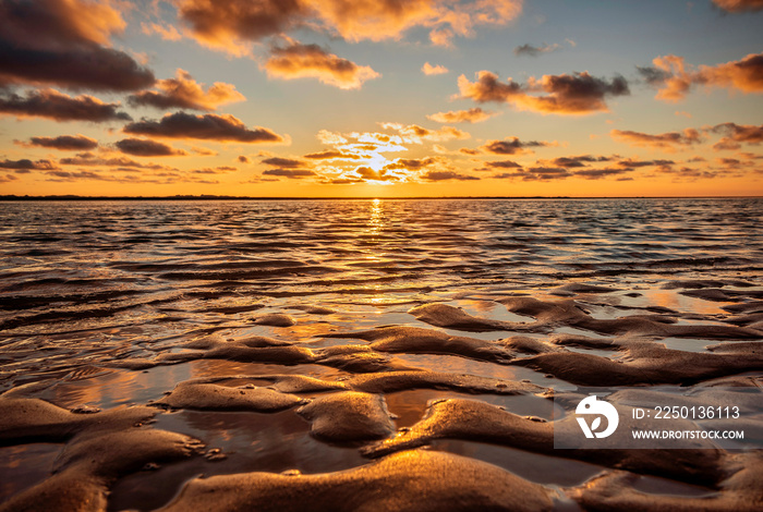 Sonnenuntergang an der Nordsee