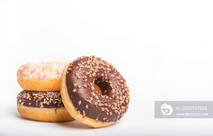 donuts isolated on a white background