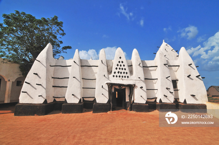 The Larabanga Mosque is  built in the Sudanese architectural style in the village of Larabanga, Ghan