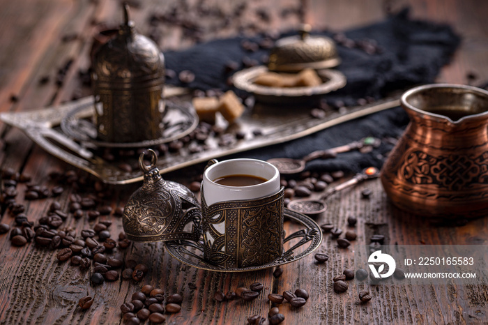 Turkish coffee concept