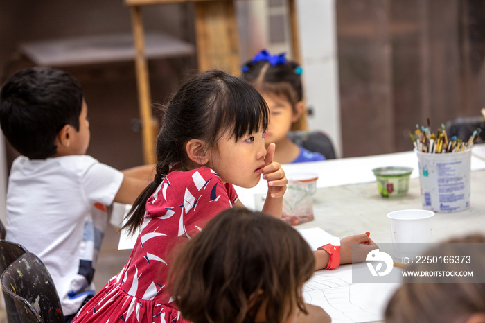 Children in a classroom