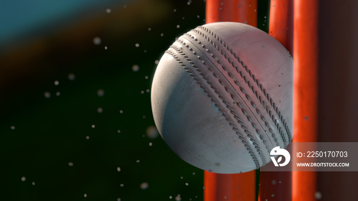 Cricket Ball And Wickets