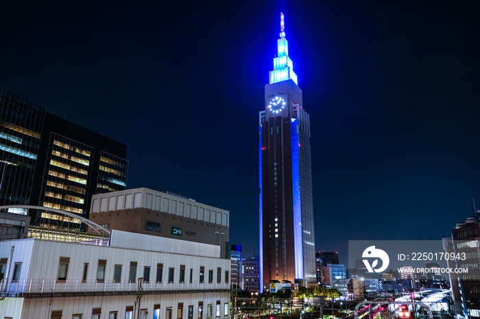 新宿、代々木 夜景 ドコモタワー