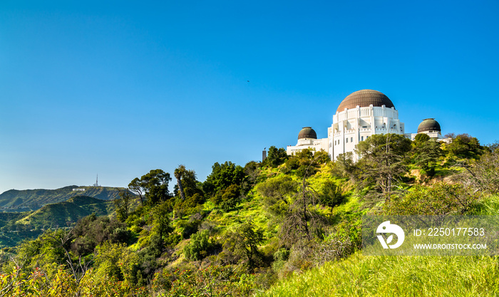 加利福尼亚州洛杉矶好莱坞山上的格里菲斯天文台