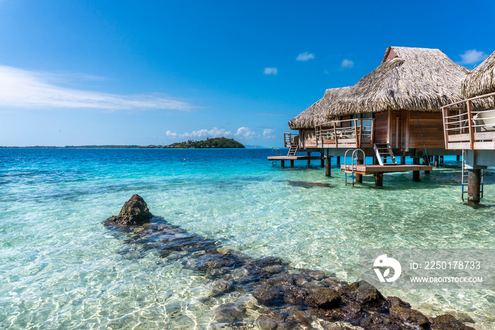 polynesia paradise resort overwater bungalow