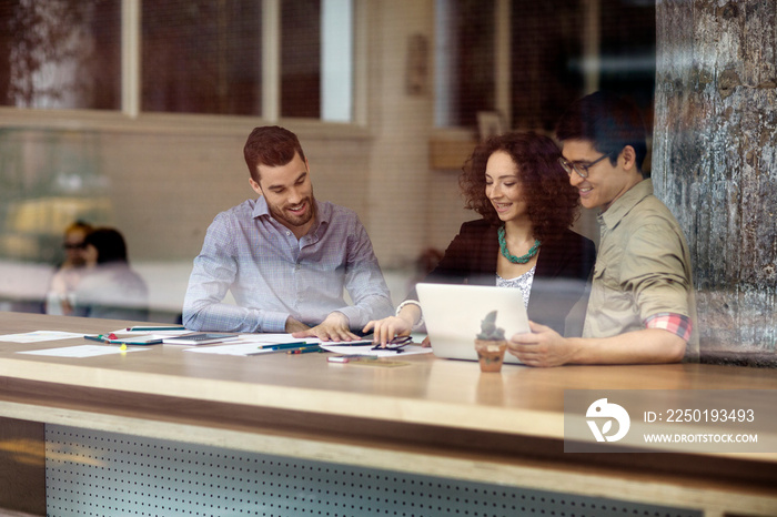 Business people at desk