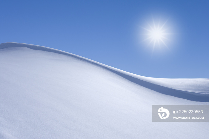 Schneewehe, Oetztal, Sonne