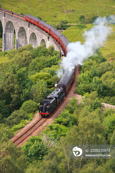 Glenfinnan Viadukt，苏格兰，英国