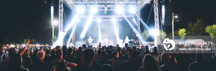 Crowd of people in a concert