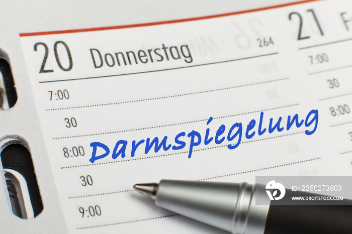 Termin zur Darmspiegelung