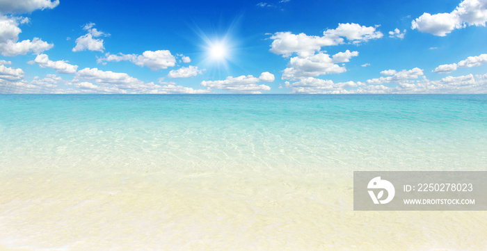 beach and tropical sea