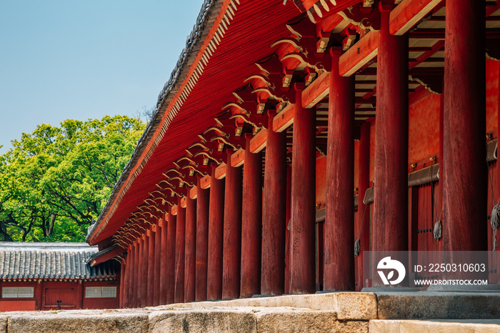 Jongmyo Shrine in Seoul, Korea