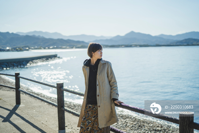 海の女性