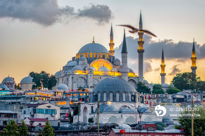 Suleymaniye mosque The Süleymaniye Mosque is an Ottoman imperial mosque located on the Third Hill of