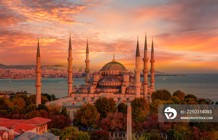 蓝色清真寺，（Sultanahmet Camii），伊斯坦布尔