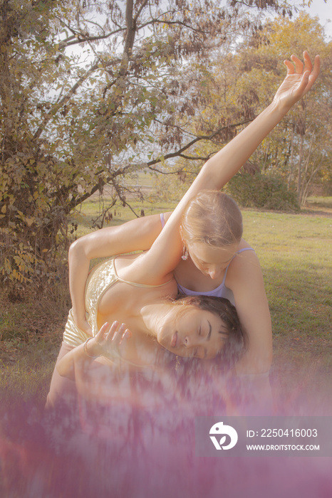 Women dancing in Nature