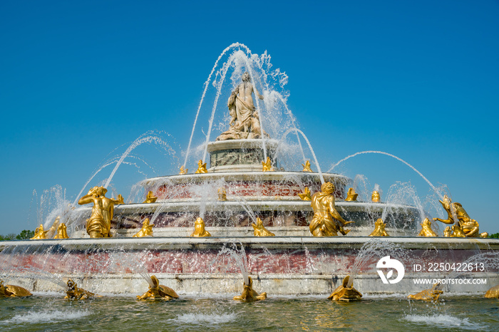 The beautiful Latona Fountain of Place of Versailles