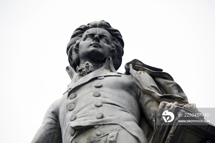 Statue of Mozart in Vienna, Austria