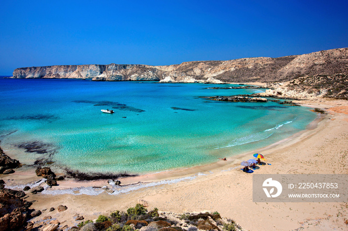 One of the many beautiful beaches in Koufonissi, a tiny uninhabited island, about 3 miles south of C