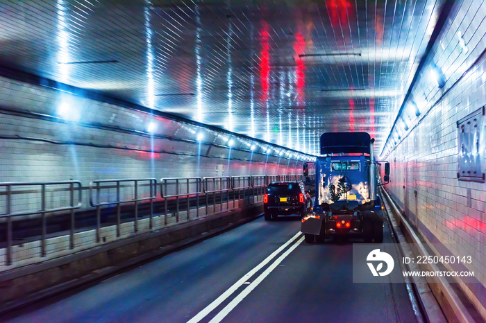 LINCOLN TUNNEL in New York City.