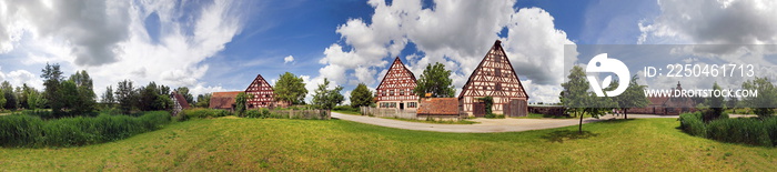 Fränkische Freilandmuseum Badwindsheim Panorama