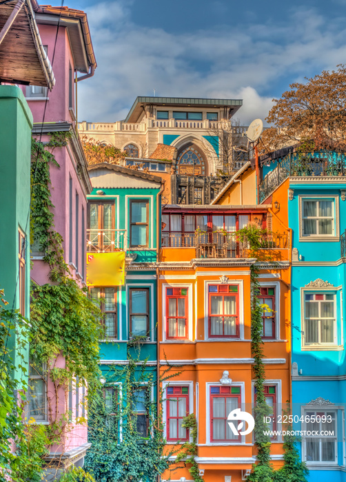 Balat neighbourhood, Istanbul, HDR Image