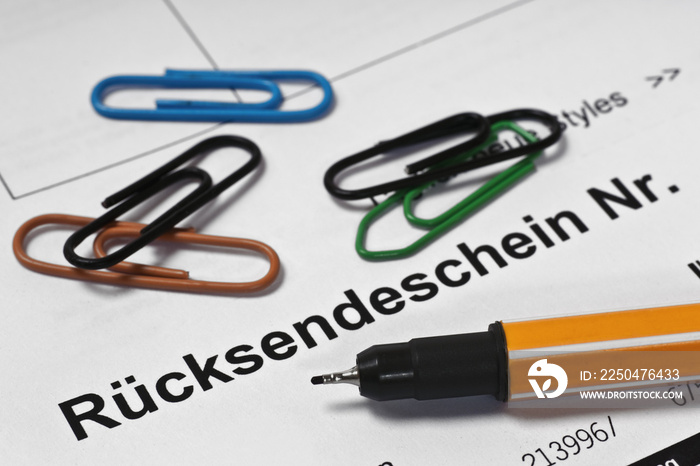 Rücksendeschein