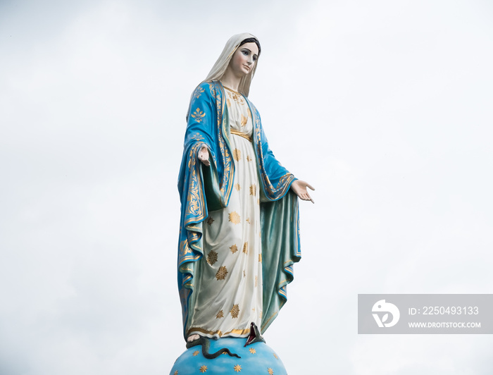 Chanthaburi, Thailand blessed virgin mary isolated