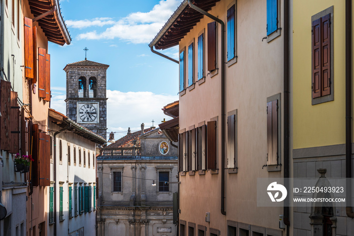 Glimpses of the ancient village of San Daniele del Friuli. Country of the famous raw ham.