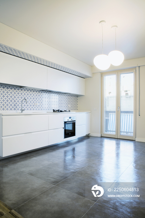 Interior of a domestic kitchen