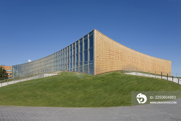 Abstract Exterior of a University Sports Club