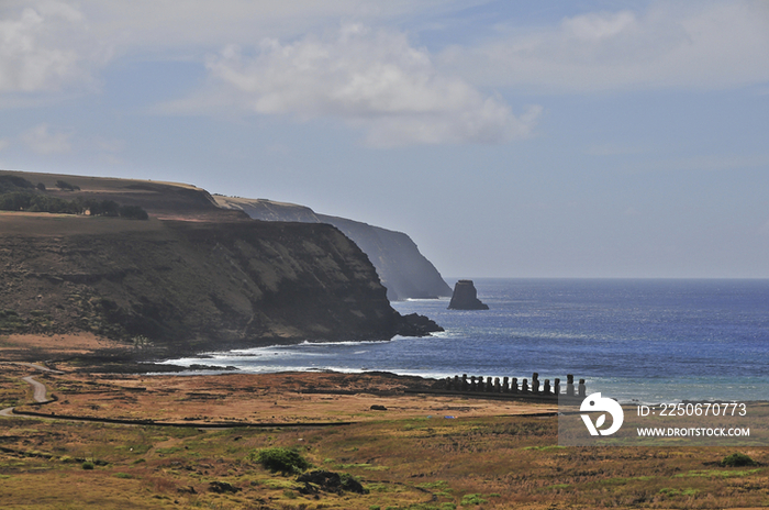 Moai Statue in Easter Island, Chile