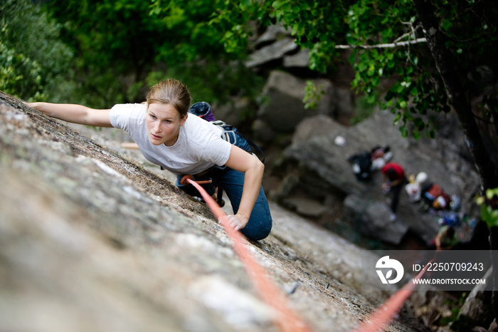 Female Rock Climber