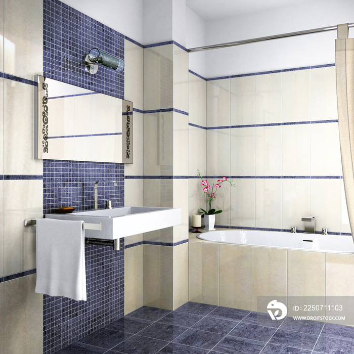 Bagno con ceramica