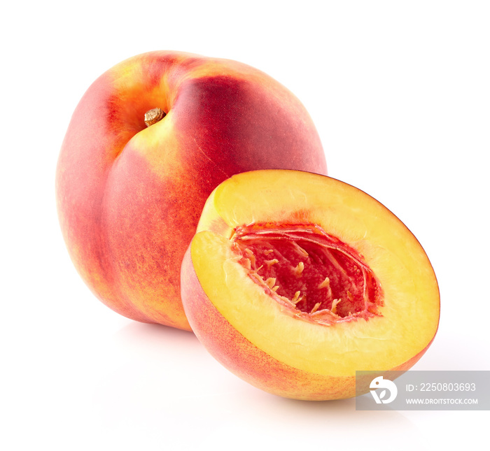 Nectarine with slice