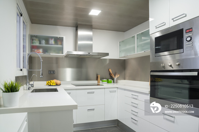 white modern kitchen