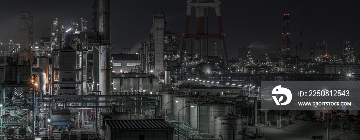 factory at night