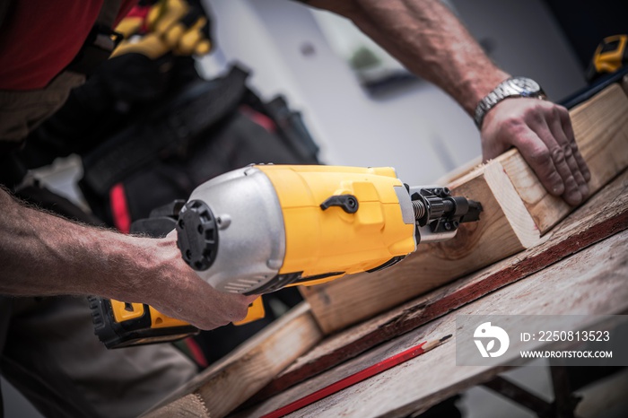 Woodwork Using Nail Gun