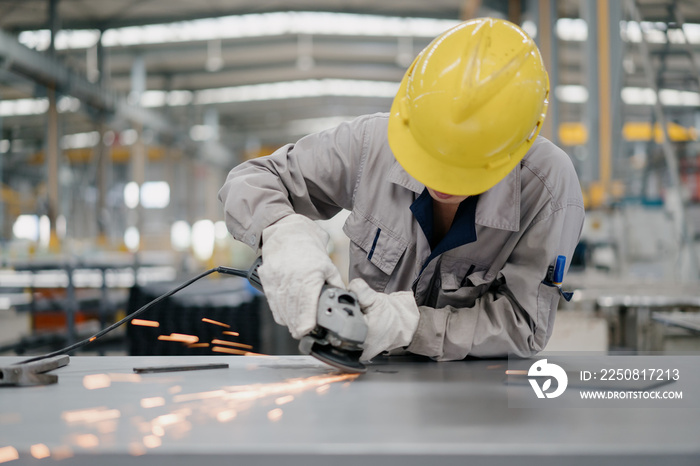 worker working in factory