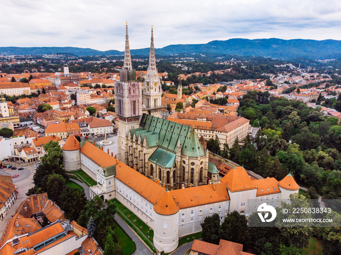 cathedral of zagreb old european gothic church