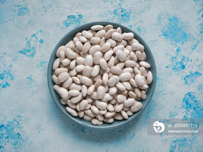 White beans on a plate.