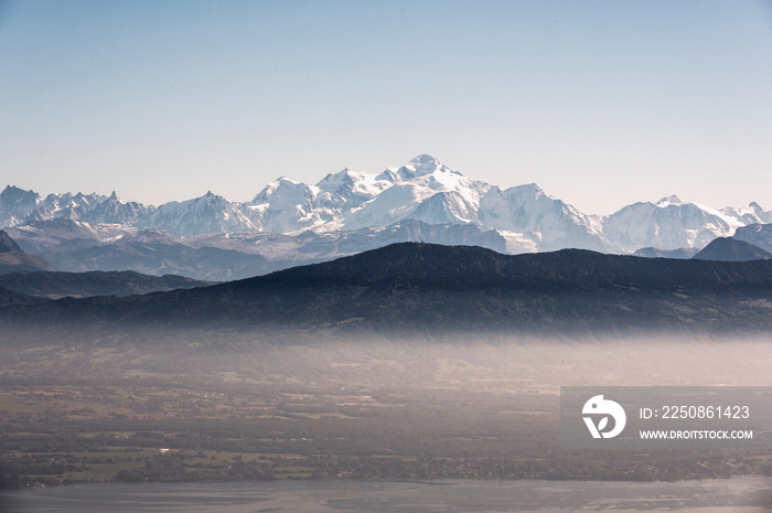 Le Mont-Blanc depuis la Dôle